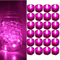 24 Pack PINK Submersible Waterproof Underwater Battery LED Tea Light~Wedding