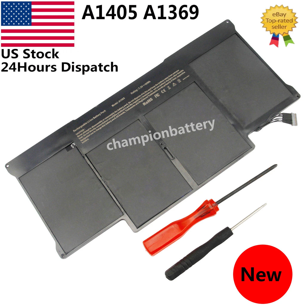 New Battery for Apple MacBook Air 13" Inch A1405 A1377 A1496 A1369 A1466