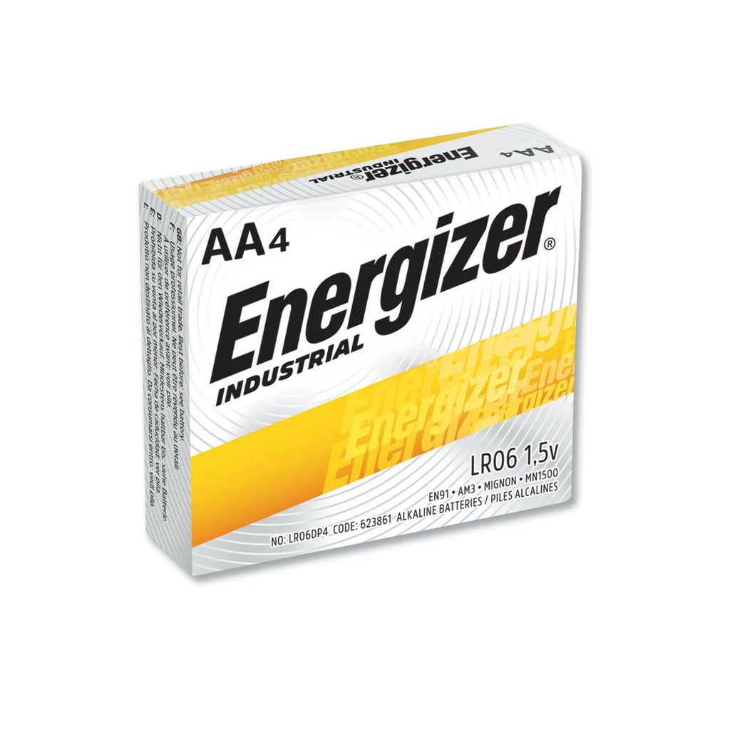 20 Energizer Industrial AA Alkaline Batteries (EN91, LR6)