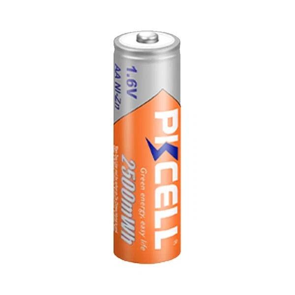 PKCELL AA NiZn 2500mWh Rechargeable Batteries (4 Pack)