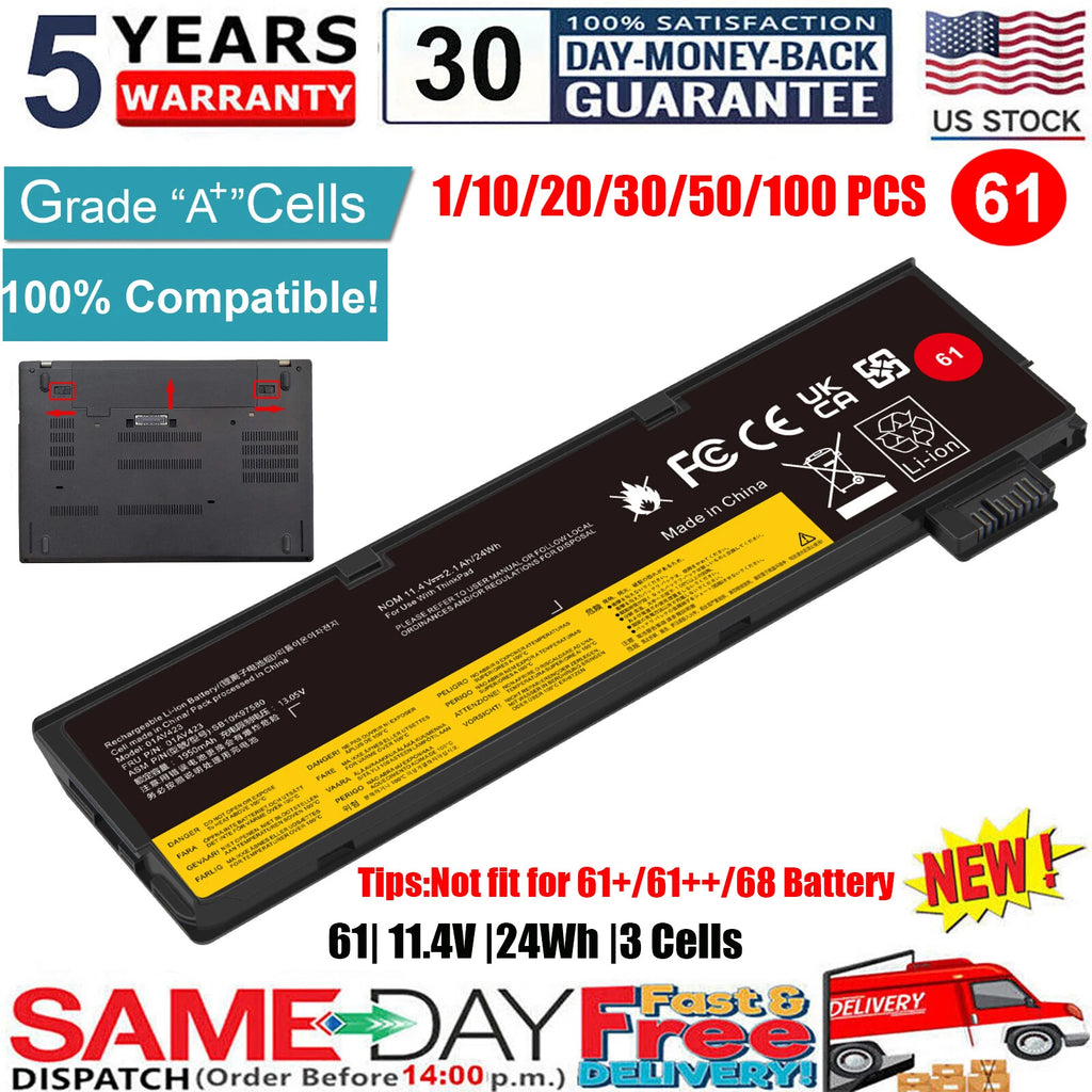 ?LOT Laptop Battery For Lenovo Thinkpad T470 T480 T570 T580 01AV425 01AV423 P51S