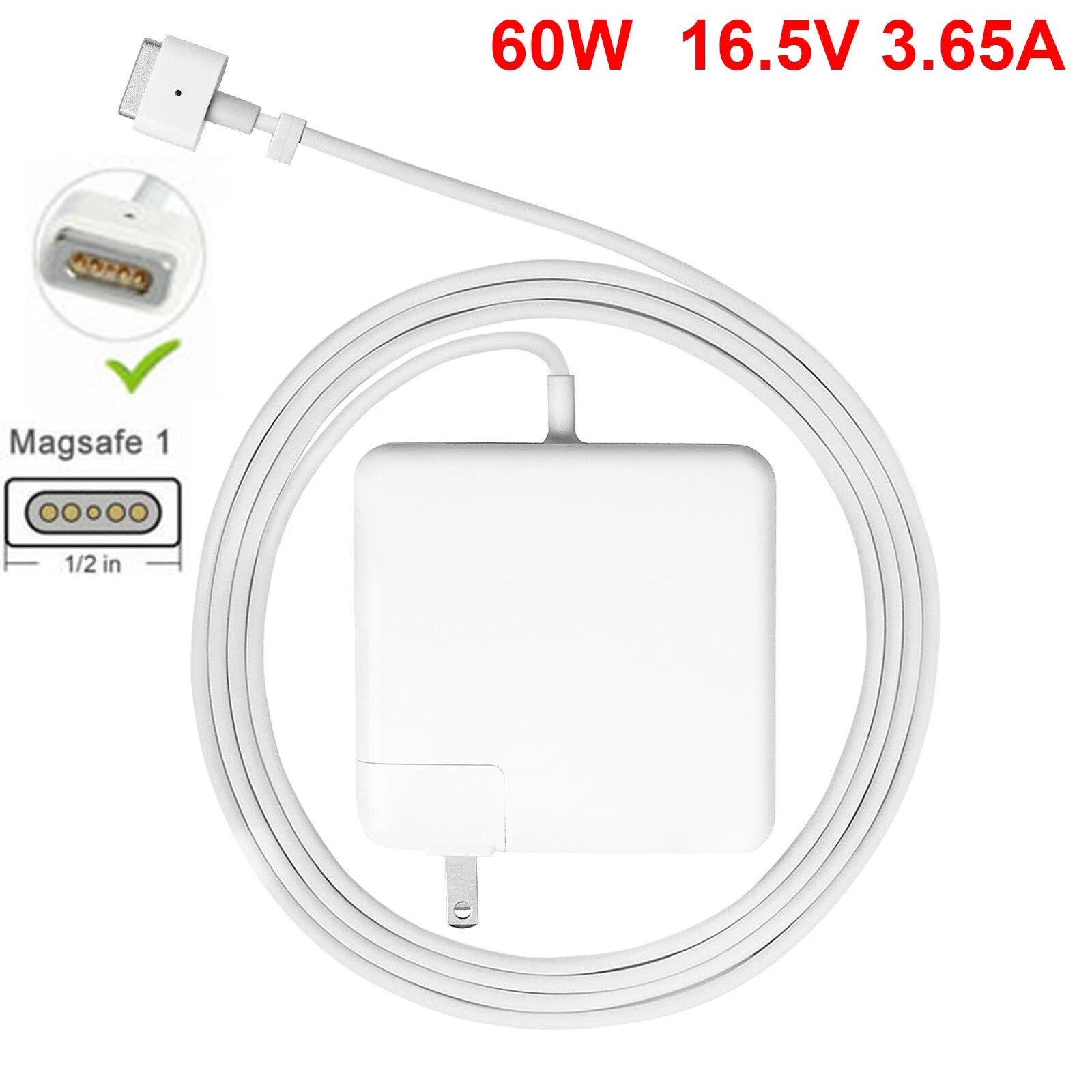 60W AC Adapter Charger For Apple Mac Book Pro 13" A1181 A1184 A1185 A1278 T-Tip