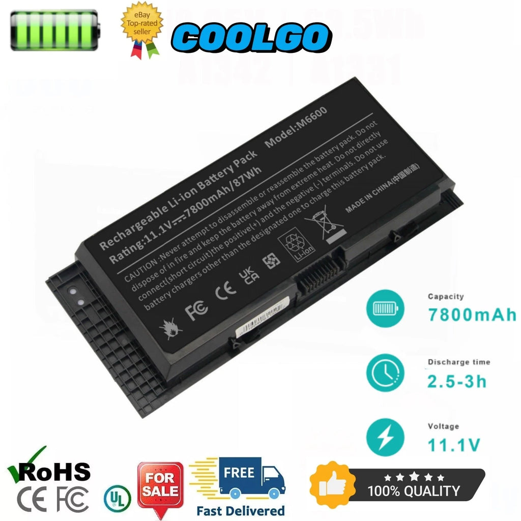 M6600 Type FV993 Battery for Dell Precision M4600 M4700 M4800 M6700 M6800 FJJ4W