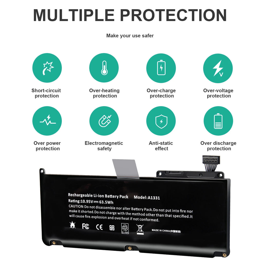 Replacement Battery A1331 for MacBook 13 inch A1342 MC207LL/A MC516LL/A