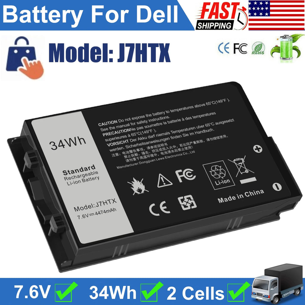 ?Battery J7HTX for Dell Latitude 7202 7212 7220 Rugged Tablet T03H 2JT7D FH8RW