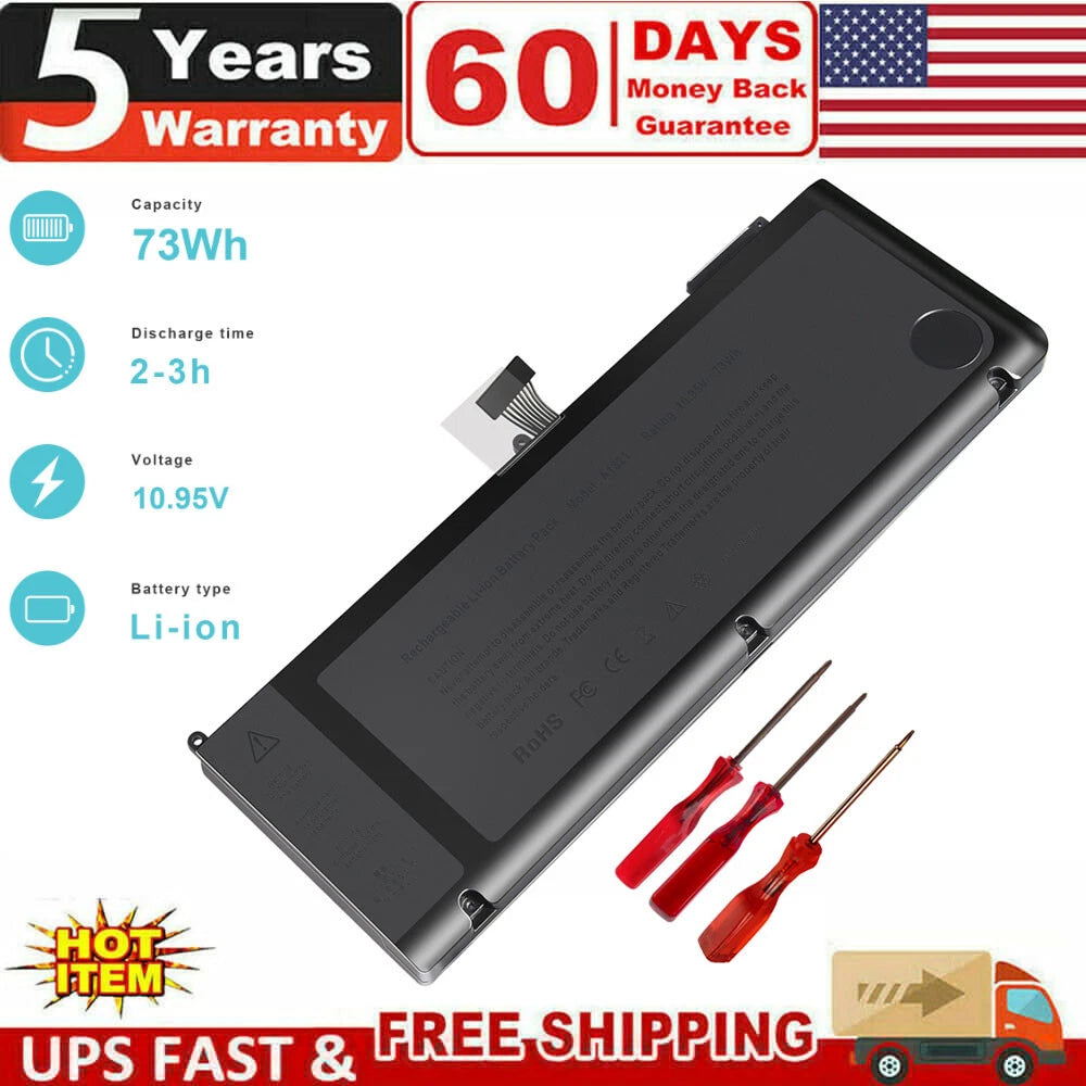 A1321 Laptop Battery for Apple Macbook Pro 15" A1286 MC118LL/A Mid 2009 2010