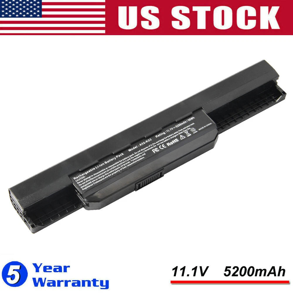 6 Cells Battery Pack A32-K53 A41-K53 for ASUS K53 K53E X54C X53S X53 K53S X53E