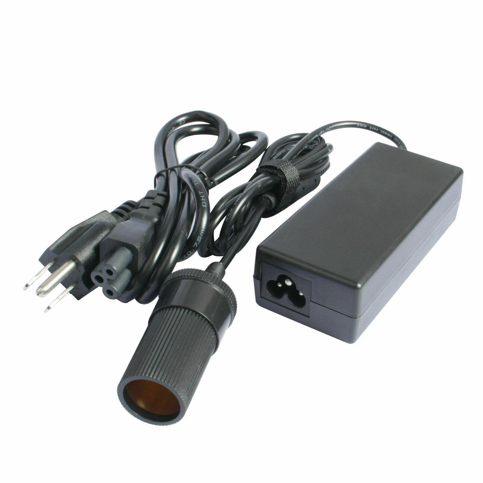 110V-240V AC wall to DC 60W 12V/5A adapter Converter Cigarette Lighter Socket US