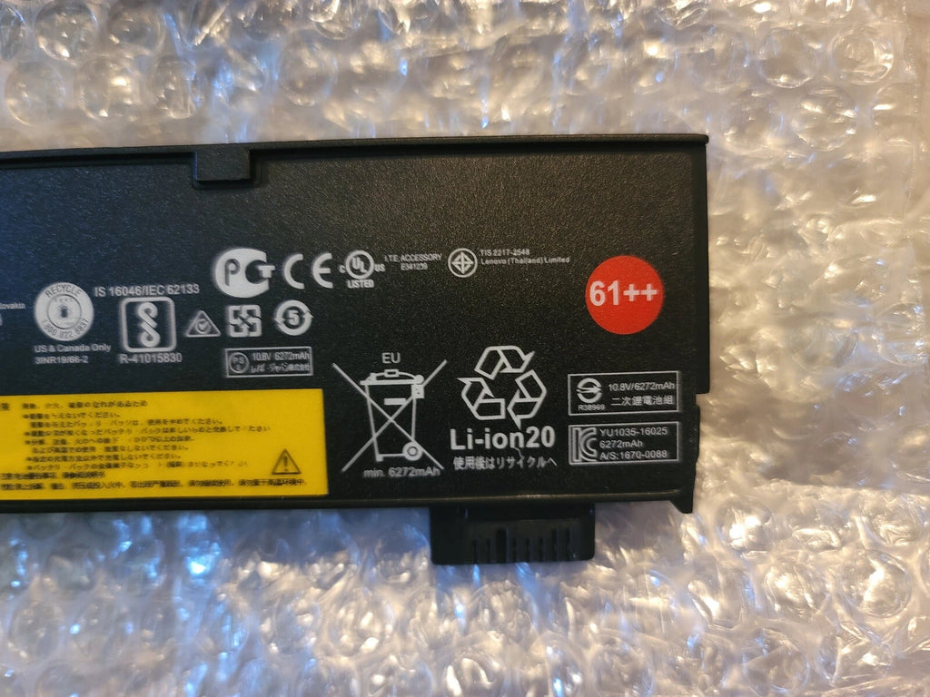 Genuine 61++ 72Wh Battery for Lenovo ThinkPad T470 T570 T580 01AV492 01AV427