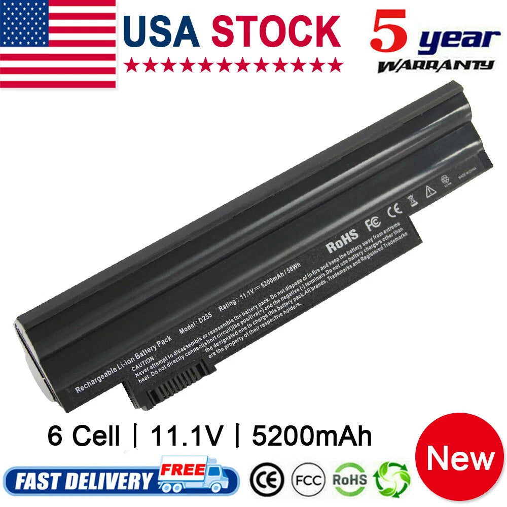 Battery for Acer Aspire One D255 D260 522 722 AO722 AL10A31 AL10G31 GATEWAY LT23