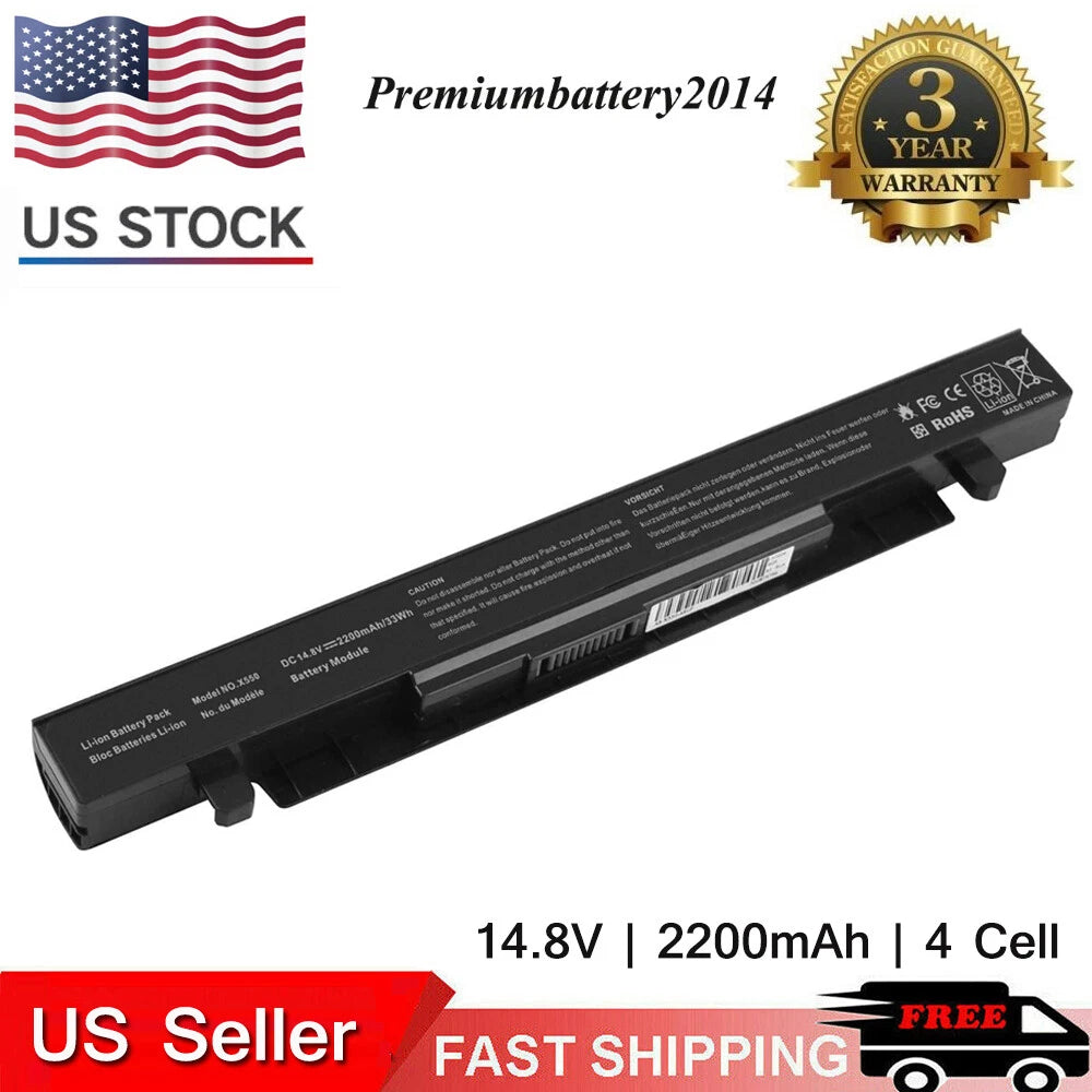 For Asus X450 X452 R409 P550 K550 Series Battery A41-X550 X550 X550A X550B US