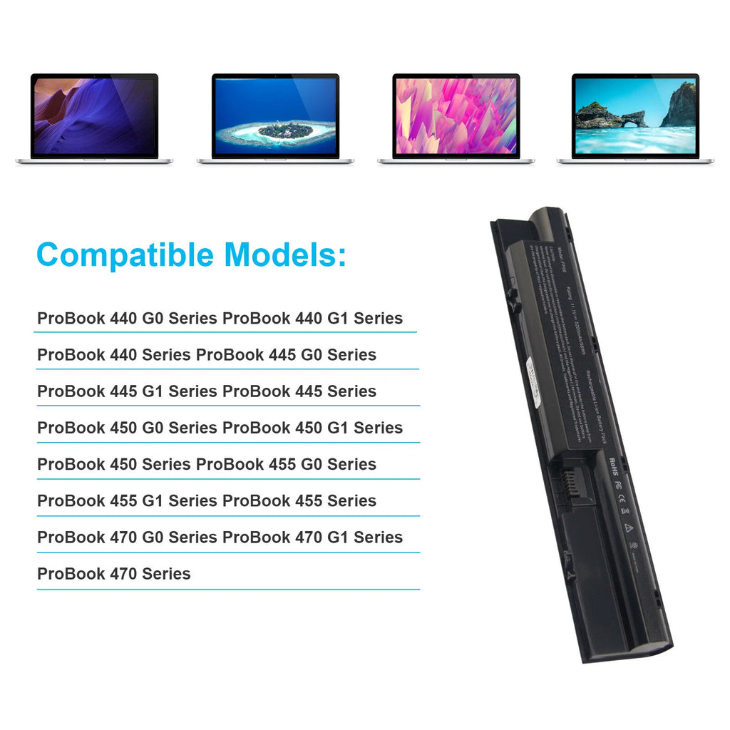 FP06 FP09 Battery for HP ProBook 440 445 450 455 470 G0 G1 Series 3ICR19/65-3
