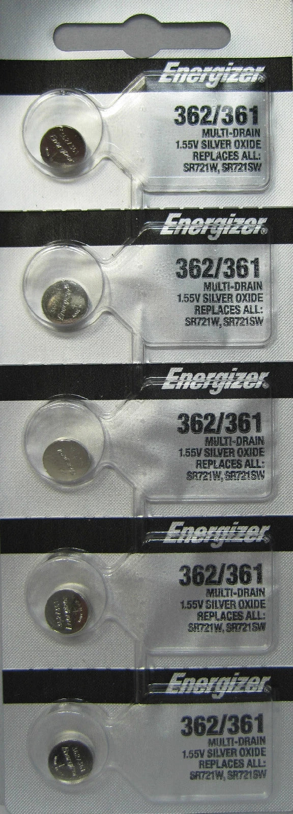 10 Energizer Silver Oxide SR721SW SR721W SR721 1.55V Battery