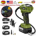 21V 150PSI Cordless Rechargeable Battery Air Compressor Pump Car Tire Inflator