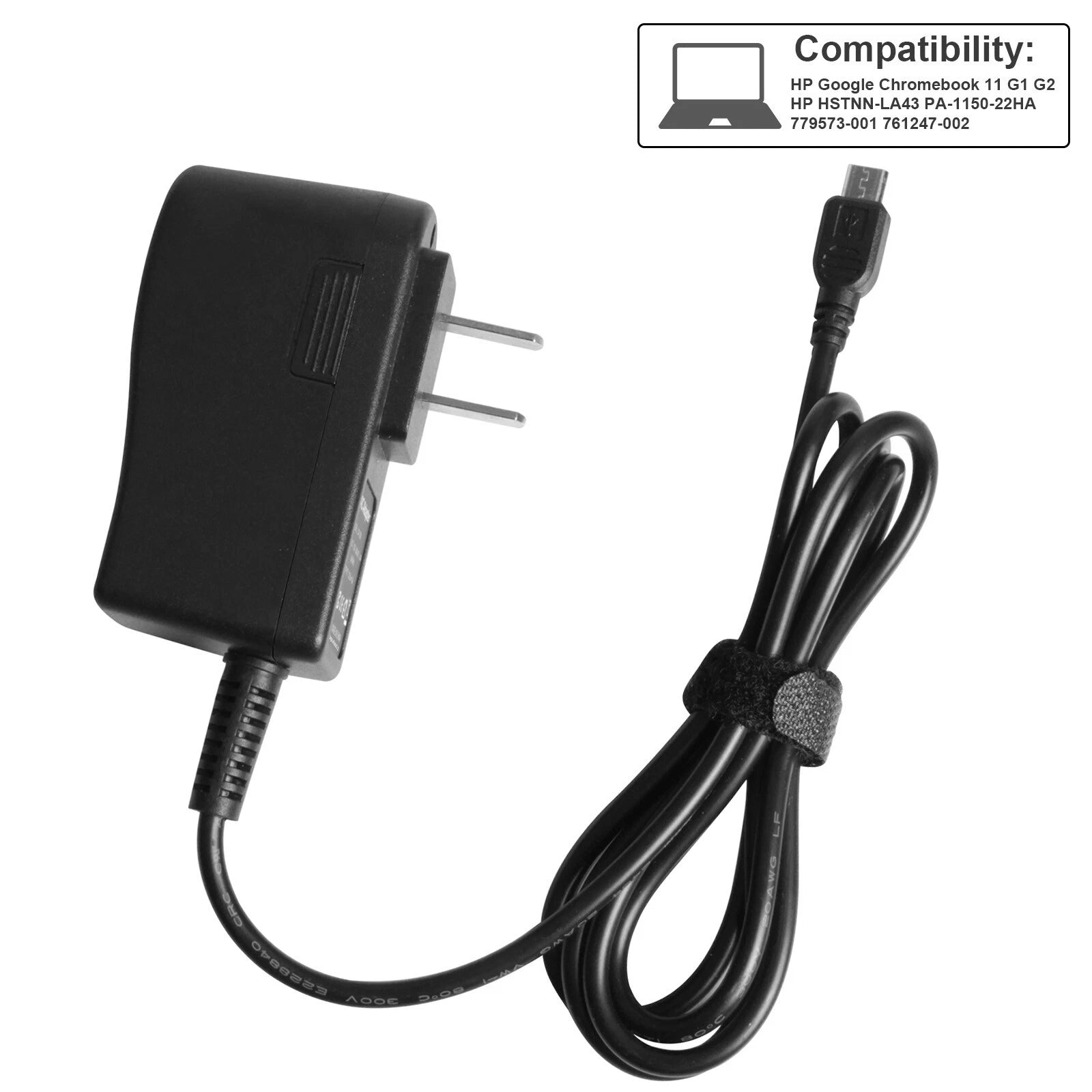 5.25V 3A AC Charger Adapter For HP GOOGLE Chromebook 11 G1 G2 Power Supply Cord