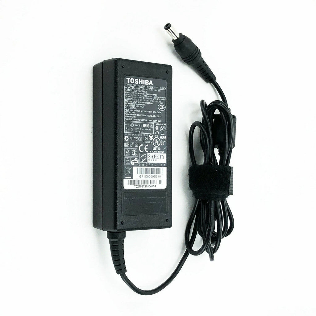 Open Box Genuine AC Adapter Charger for Toshiba Laptop with Cord 19V 3.42A 65W