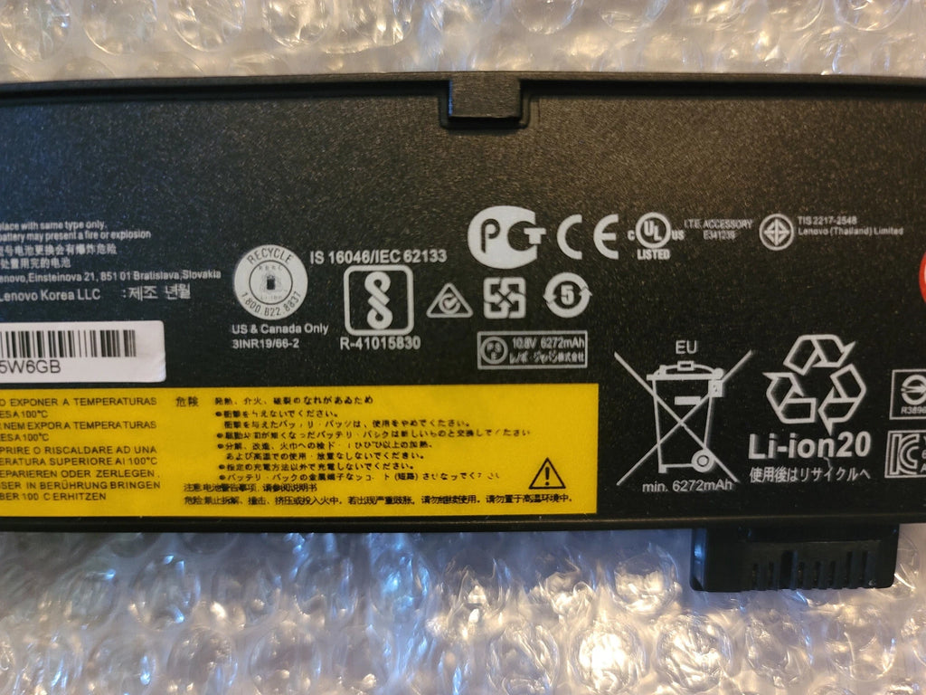 Genuine 61++ 72Wh Battery for Lenovo ThinkPad T470 T570 T580 01AV492 01AV427