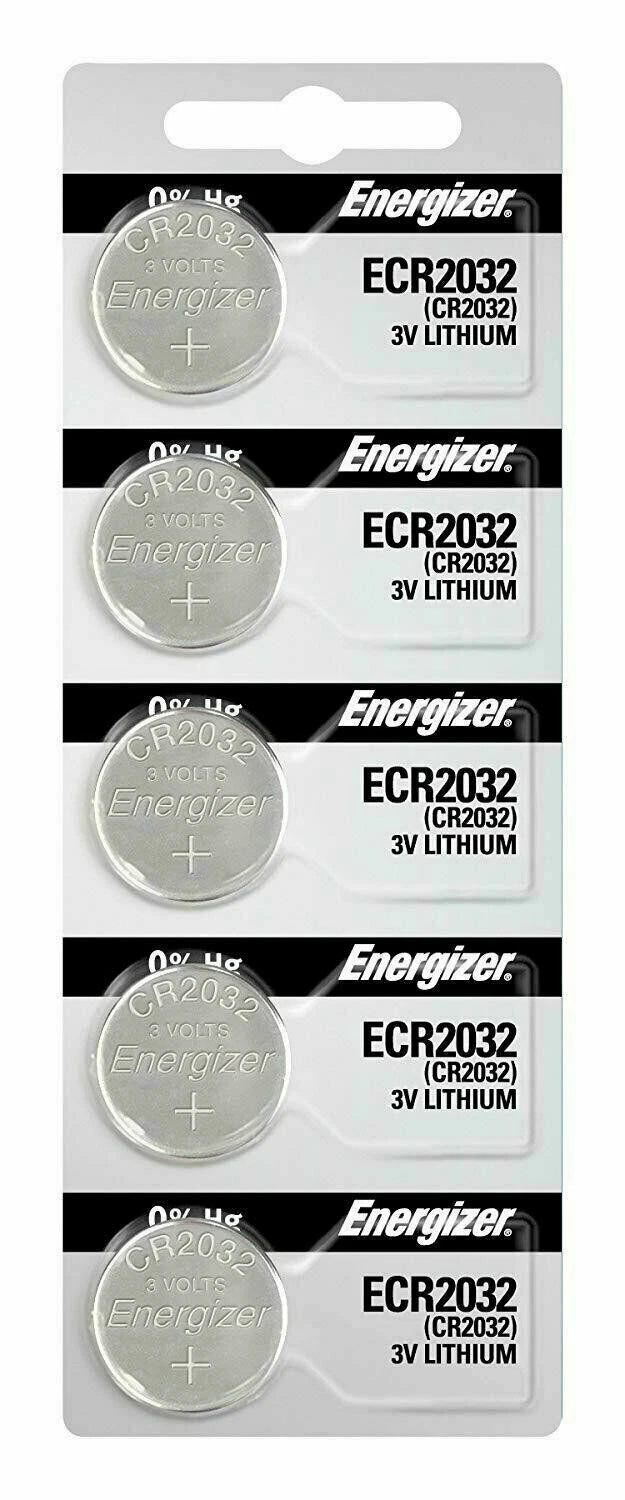 Lot 5 Pcs Fresh Energizer CR2032 3V Lithium Coin Cell Button Battery CR 2032 USA