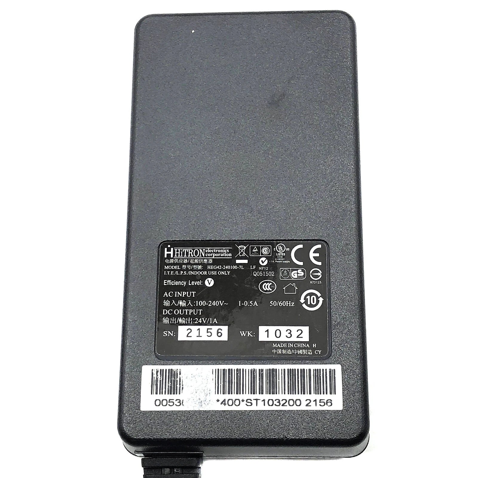 NEW Genuine Hitron HEG42-240100-7L AC/DC Adapter 24V 1A Power Supply OEM