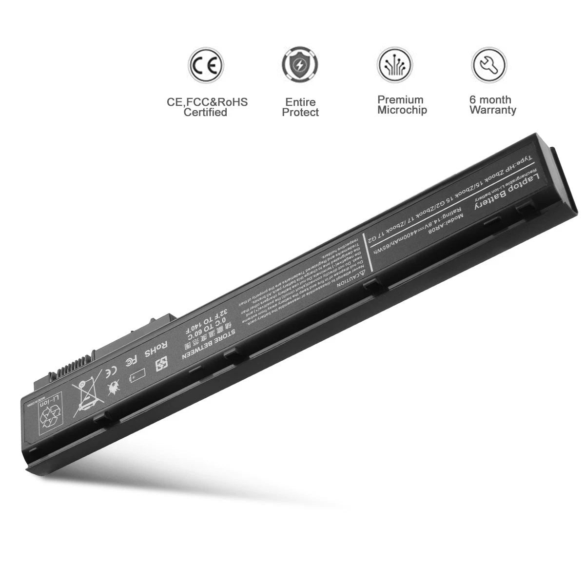 NEW For HP ZBOOK 15 ZBOOK 17 BATTERY AR08XL E7U26UT 708455-001 14.4V 65Wh