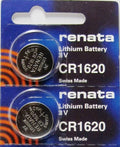 CR1620 RENATA WATCH BATTERIES (2 Piece) ECR1620 KCR1620 Authorized US Seller