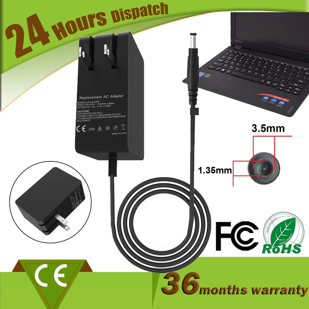 AC Adapter Charger For Lenovo Miix 320-10ICR 310-10ICR 300-10IBY 5V 4A 20W