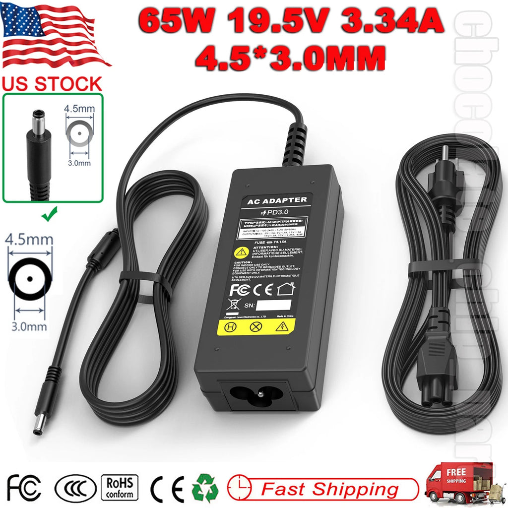 AC Adapter Charger For Dell Inspiron P20T P28E P57G P60G P64G P51F 2-in-1 Laptop