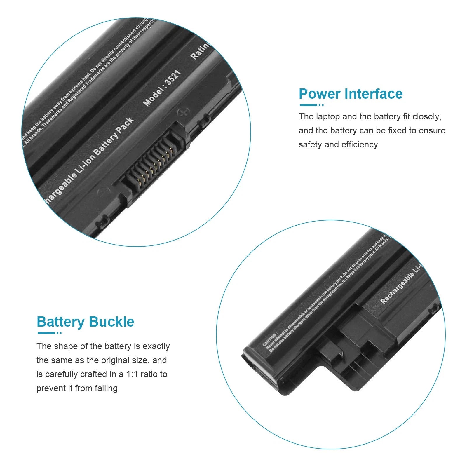 MR90Y Battery For Dell Inspiron 14 3437 3442 3443 3421 /15 3543 3521 3542 XCMRD