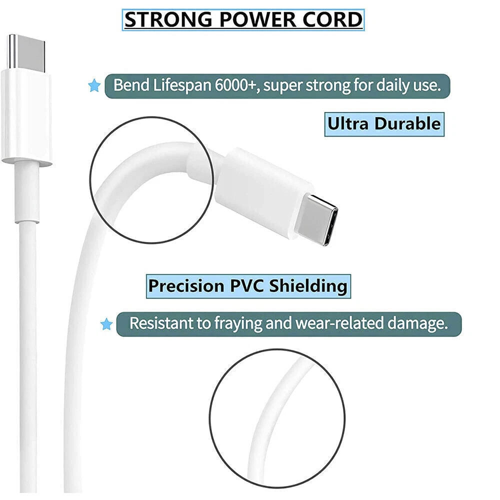 96W 87W USB-C Power Adapter Charger Type-C Cord For Apple Macbook Air Pro Laptop