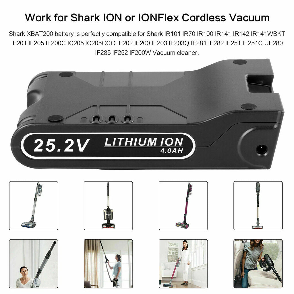 4.0Ah XBAT200 Lithium Battery For Shark ION Rocket IONFlex Cordless Vacuum New