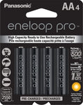 PANASONIC ENELOOP PRO AA 4 PK PRECHARGED BATTERIES 2550mAh 1.2V