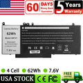 6MT4T Battery For Dell Latitude E5470 E5570 79VRK 7V69Y TXF9M 62Wh 7.6V