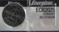 1 CR2025 2025 Energizer 3V Battery
