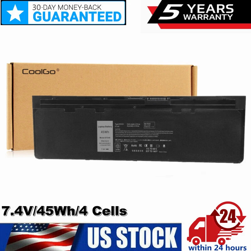WD52H VFV59 45Wh Battery For Dell Latitude E7240 E7250 GVD76 WG6RP 451-BBFT