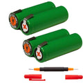 2x Exell EBR-21 Razor Battery Compatible with Philips 965 Electric Razors