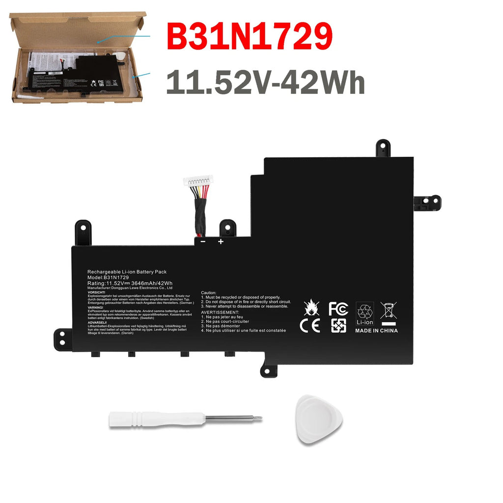 NEW B31N1729 Battery For Asus VivoBook S15 S530 S530UA S530UF S530FA S530FN 42WH