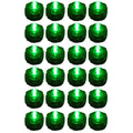 Pack of 24 Green Submersible Waterproof Underwater Battery LED Tea Light~Wedding