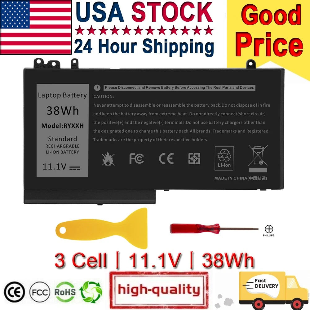 Lot For Dell Latitude E5250 E5450 E5550 3150 3160 Laptop Battery RYXXH VVXTW