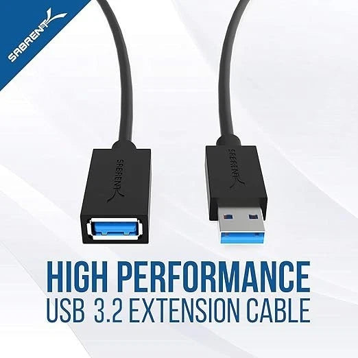 Lot of 8 Sabrent CB-3010 22AWG USB 3.0 Extension Cable A Male To A Female 10Ft
