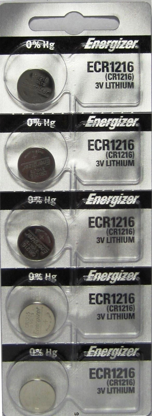 Energizer ECR1216 CR 1216 Lithium 3V Battery (10 piece) New Authorized Seller