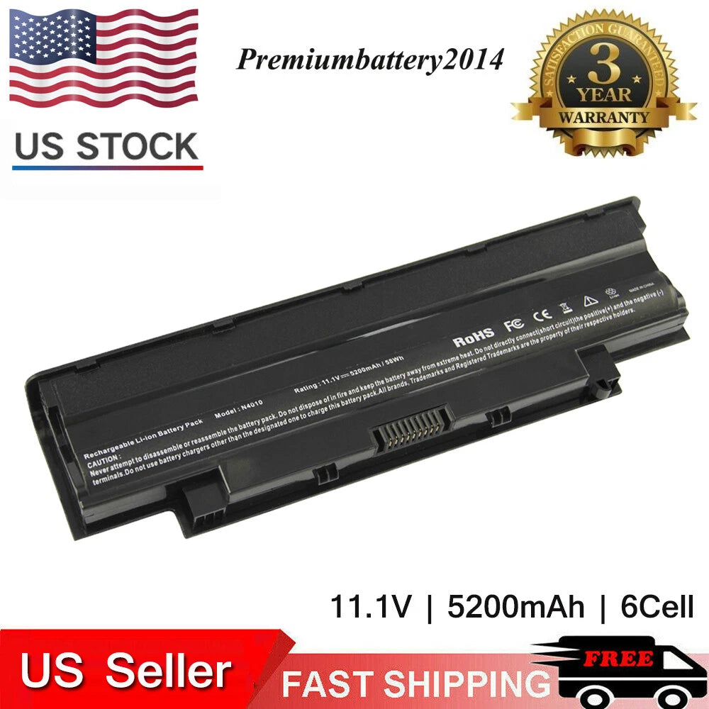 6 Cell Battery For Dell Inspiron M4040 M5040 M511R N4050 N4120 N5050 J1KND