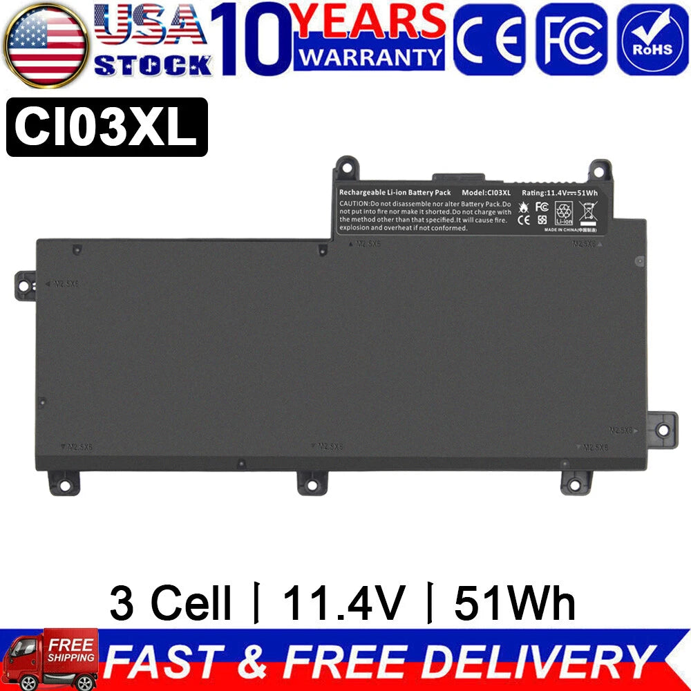 CI03XL Battery for HP ProBook 640 G2 645 G2 650 G2 655 G2 801554-001