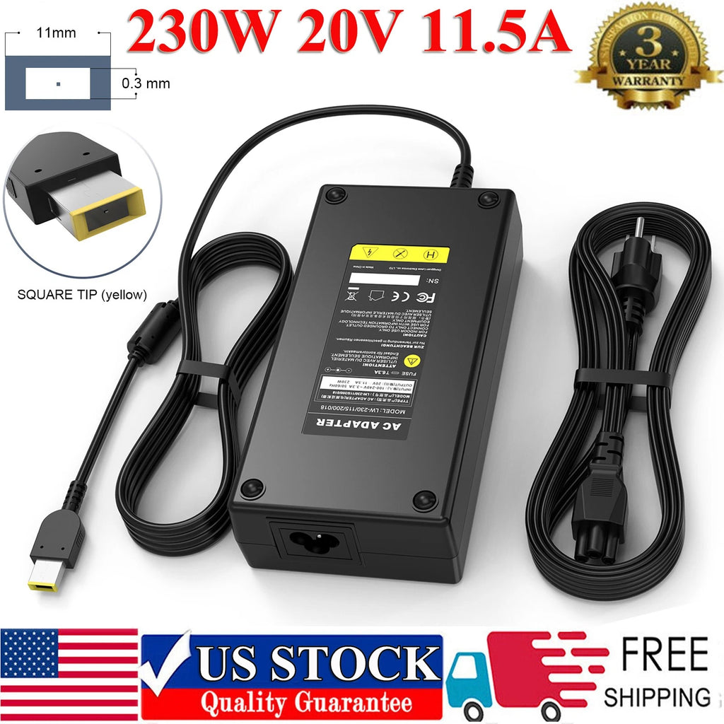 230W AC Adapter Charger for Lenovo Legion5/7/P Series Gaming 15IMH05H 81Y6003YUS