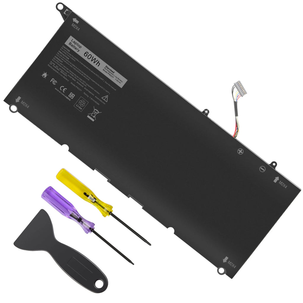 ?Battery PW23Y For Dell Dell XPS 13 9360 13-9360-D1605G Series RNP72 0TP1GT 60Wh