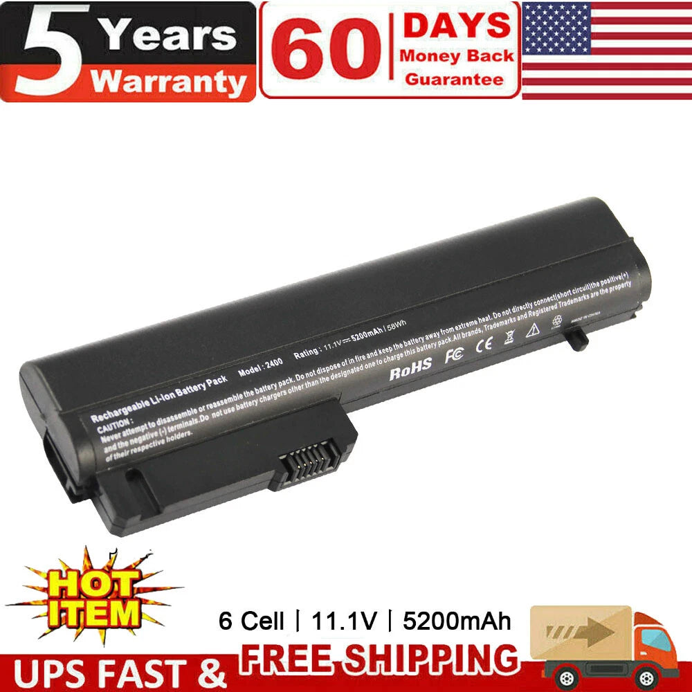 Battery for HP COMPAQ EliteBook 2530p 2540p nc2400 nc2410 2510p HSTNN-FB22