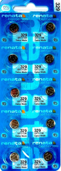 329 RENATA SR731SW (10 piece) SR731 WATCH BATTERIES New Authorized Seller