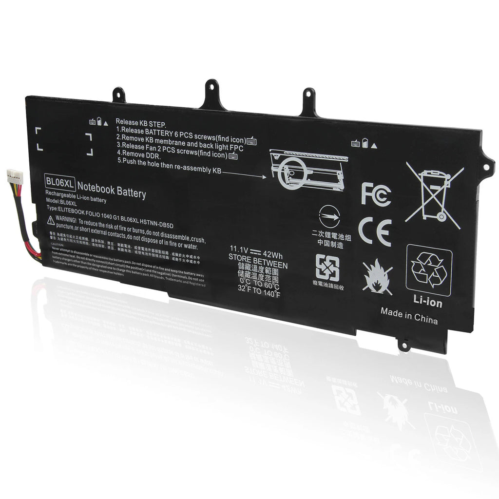 New Battery for HP EliteBook Folio 1040 G0 G1 G2 BL06XL 722236-171 HSTNN-DB5D CG
