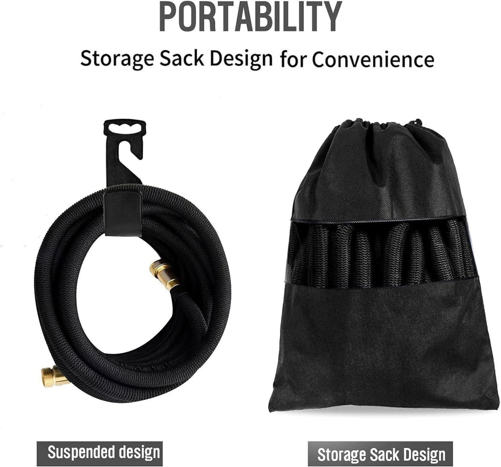 Stronger Deluxe Expandable Flexible Garden Water Hose 25/50/75/100/150ft USHose