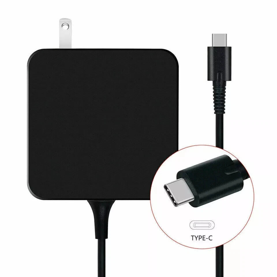 65W/45W USB-C Charger PD Power Adapter For Samsung Chromebook Pro 13.3" 15.6"