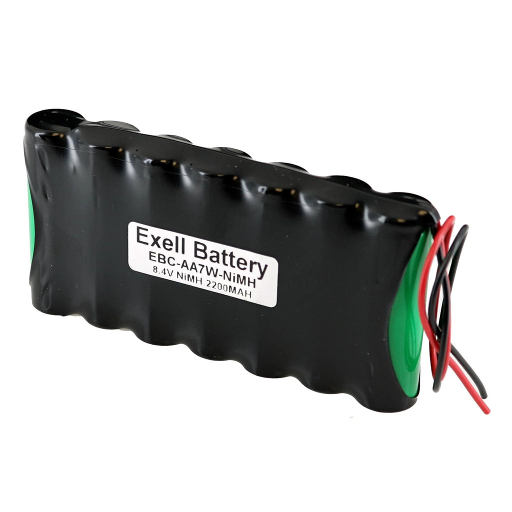 Exell 8.4V Custom NiMH 2200mAh Battery Pack 6" 22AWG Bare Leads